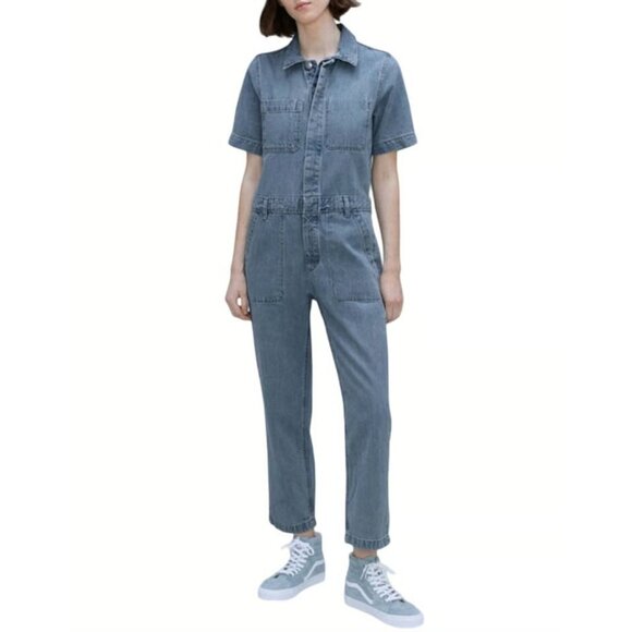 Everlane Pants - Everlane NWT Supersoft Denim Jumpsuit in Medium Blue Denim Size 8